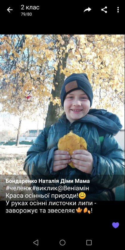 Сьогодні 10 листопада у 2 класі відбувся тематичний вечір : Краса української мови та поезії - окраса рідного краю восени!